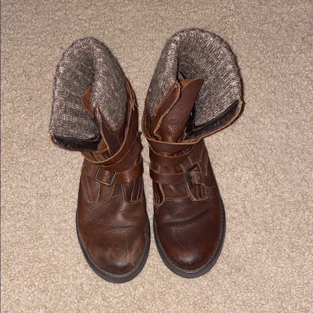Brown Leather Boots